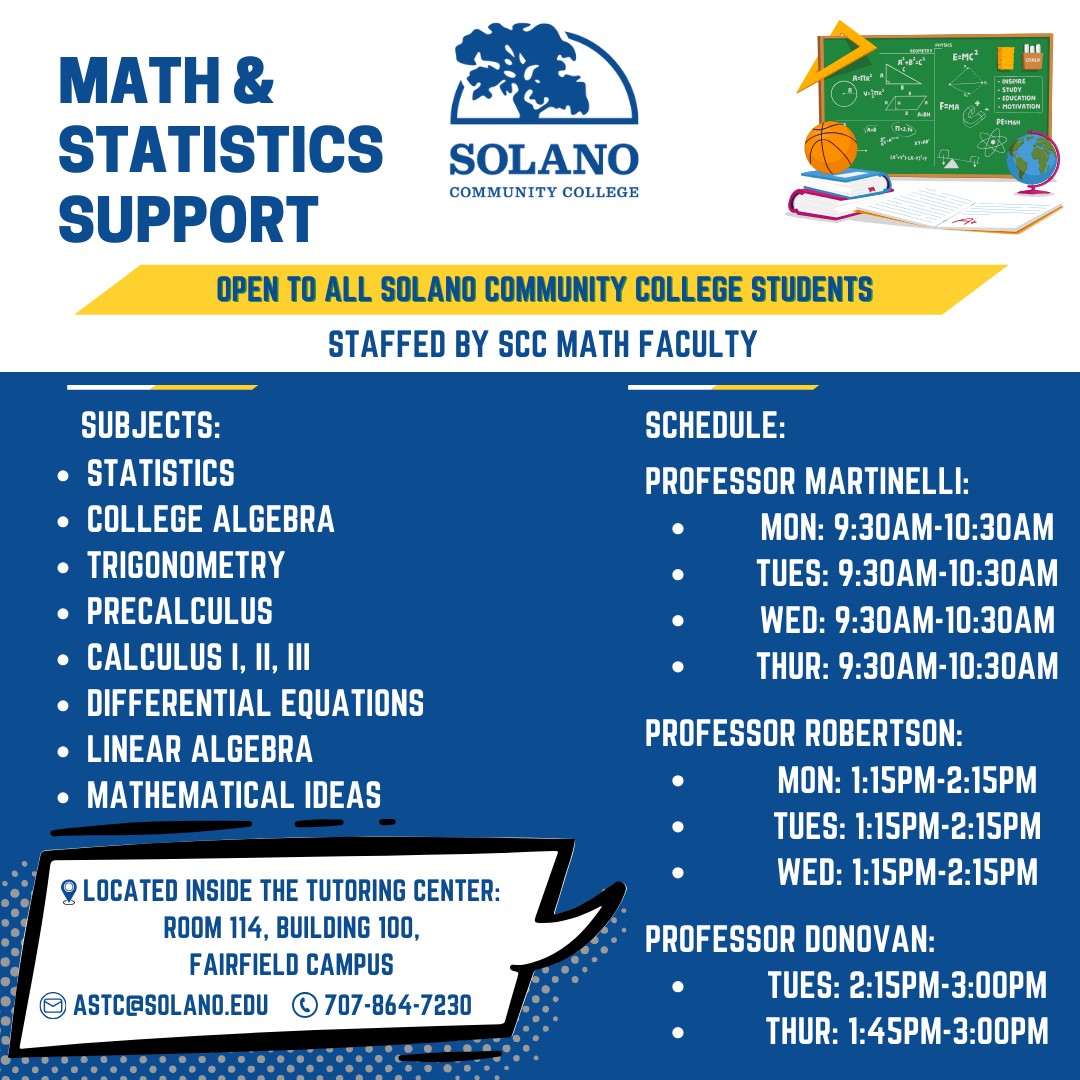 Solano Community College Twitter, Instagram, Facebook Linktree